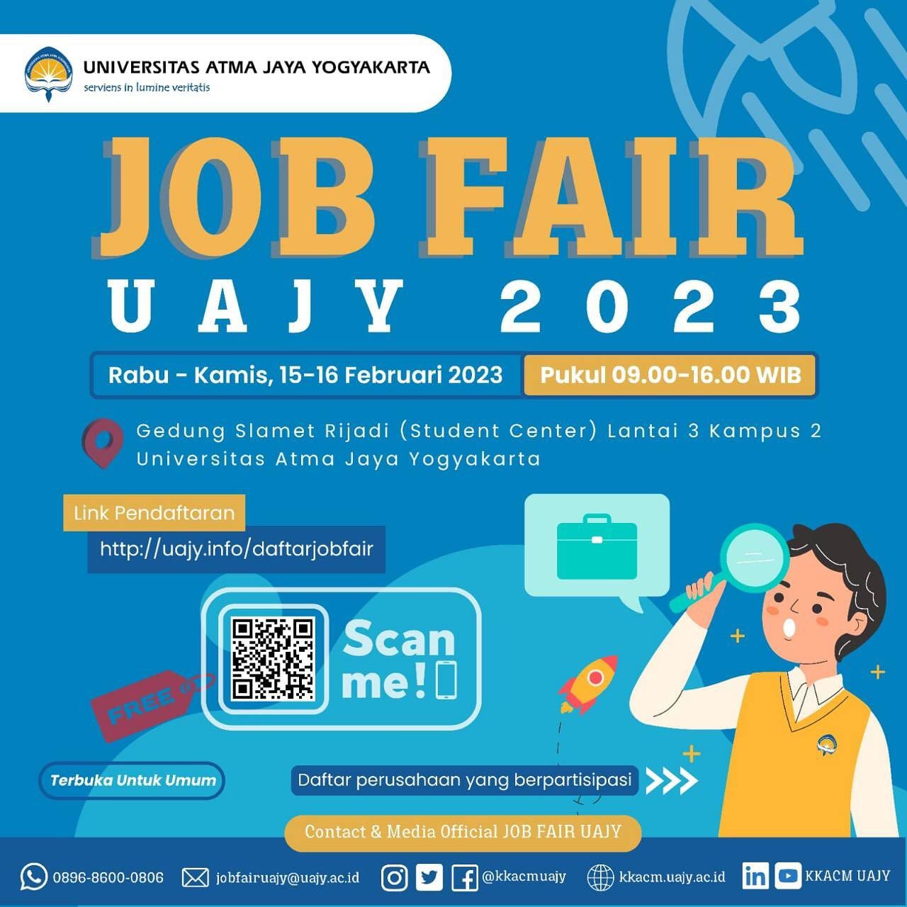 Job Fair UAJY 2023 Yogyakarta 1516 Feb 2023 Universitas Atma Jaya