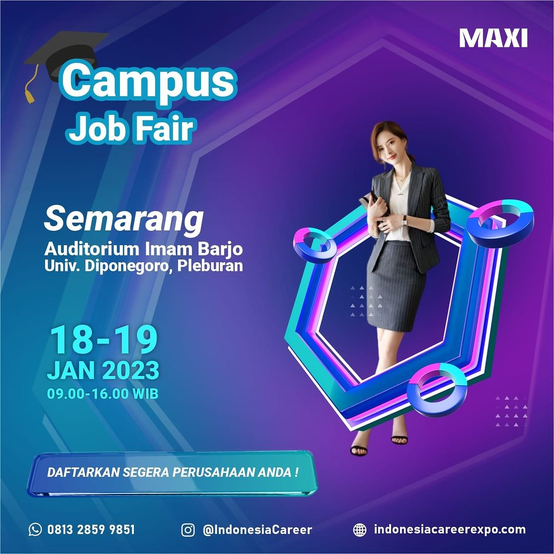 Campus Job Fair Semarang 1819 Jan 2023 Maxi Organizer