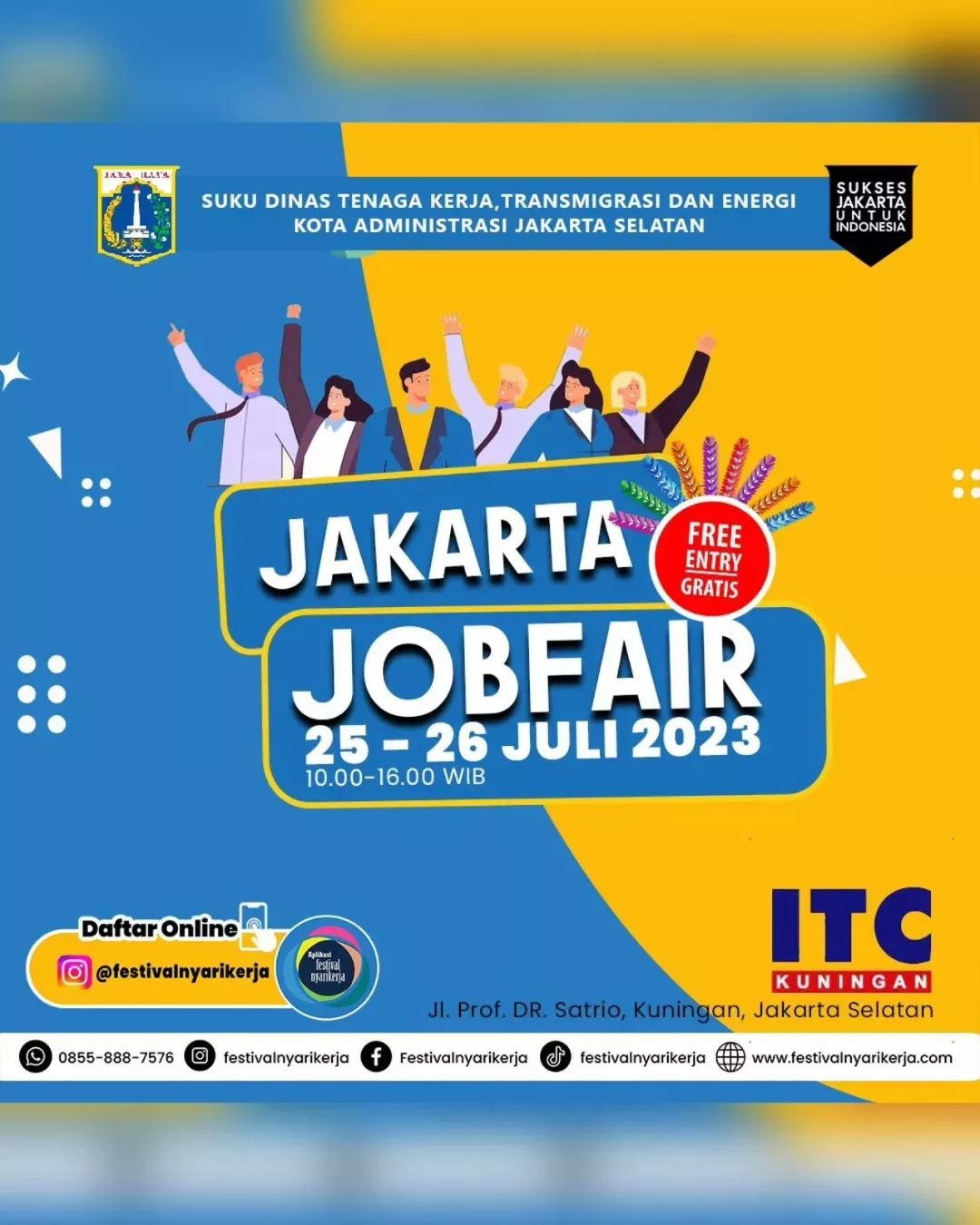 Jakarta Job Fair Jakarta Selatan 25 26 Jul 2023 Festival NyariKerja