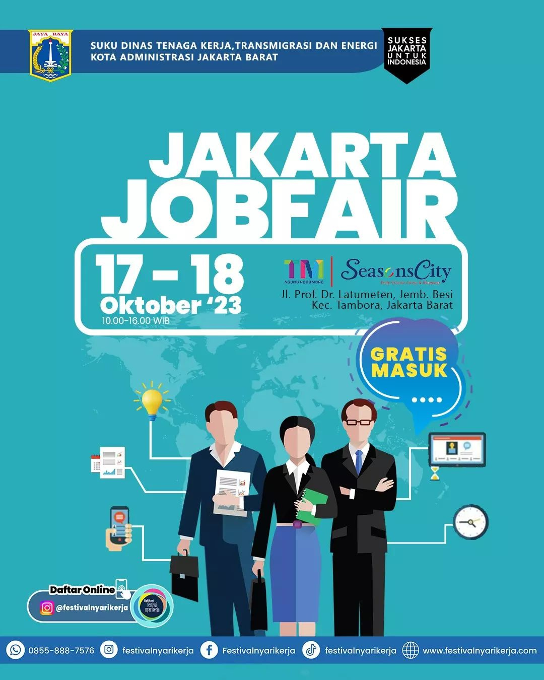 Job Fair Seasons City Jakarta Barat 17 18 Okt 2023 Festival NyariKerja