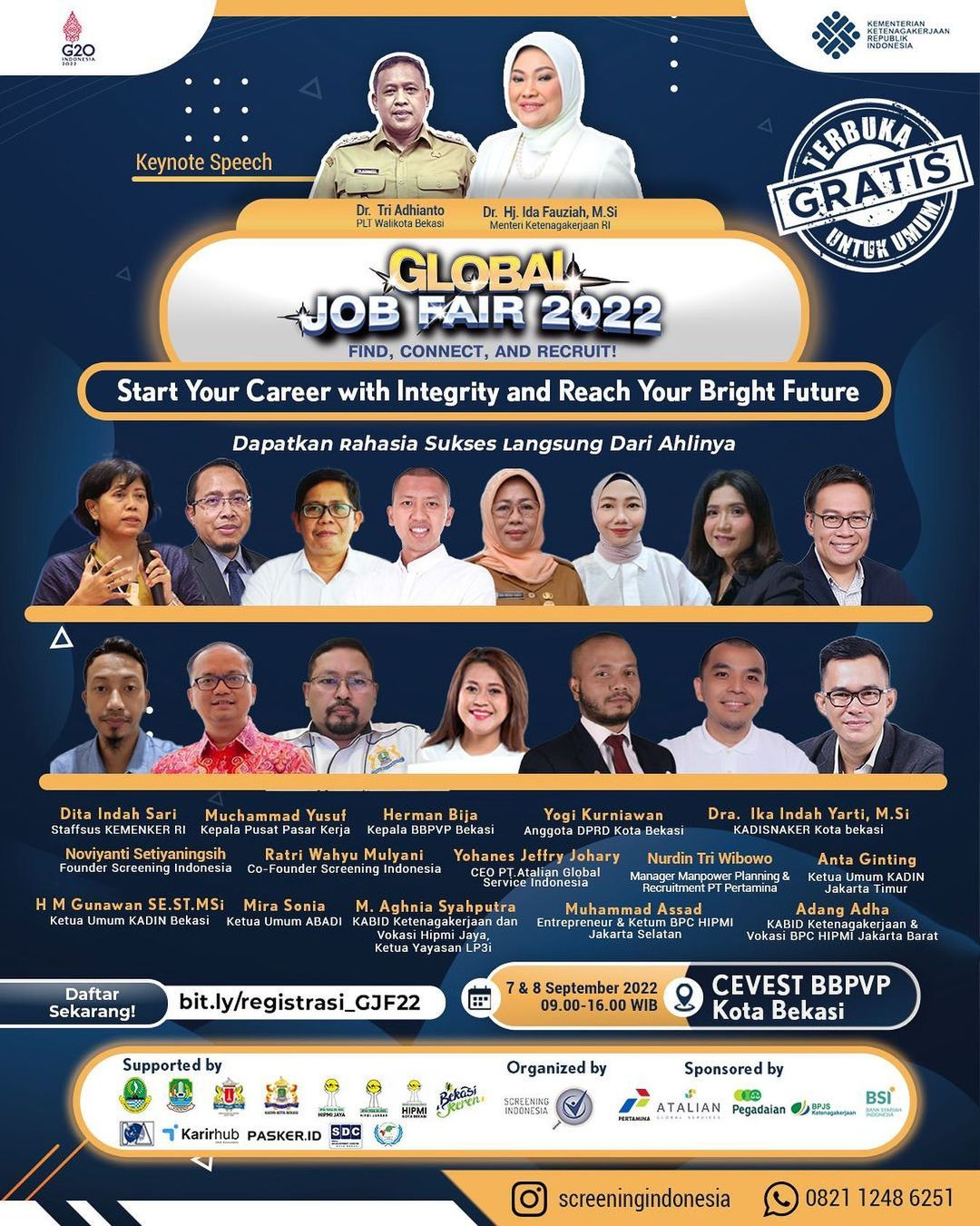 Job Fair Bekasi 0708 Sep 2022 DISNAKERTRANS