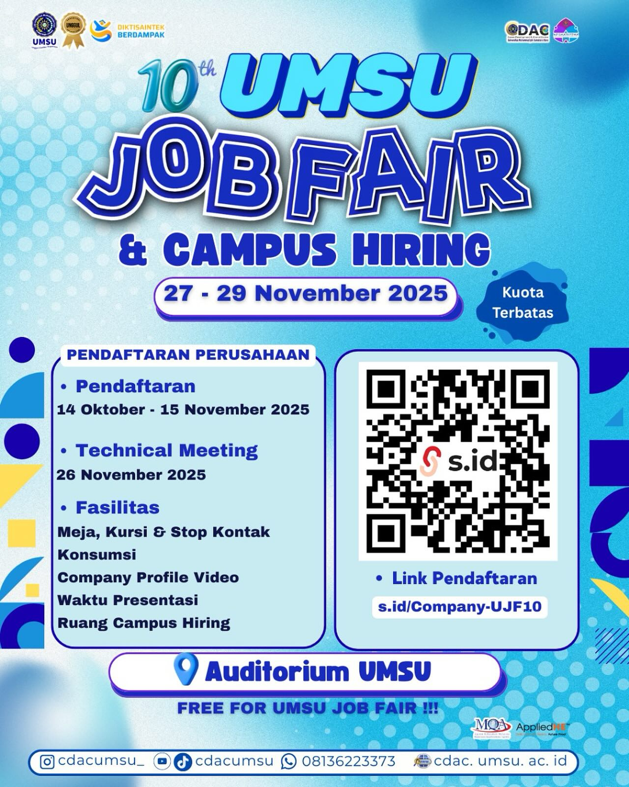 10th UMSU Job Fair Medan